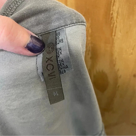 XCVI Women Jacket Size M Fjord Utility gray Cotton Blend Full Zip casual - Picture 9 of 9